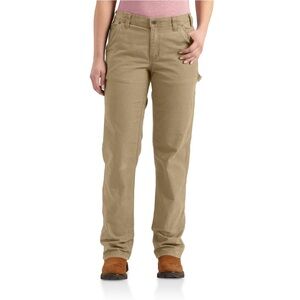 Carhartt Women's14R Rugged Flex Original Fit Crawford Pant Yukon Khaki Brown Tan